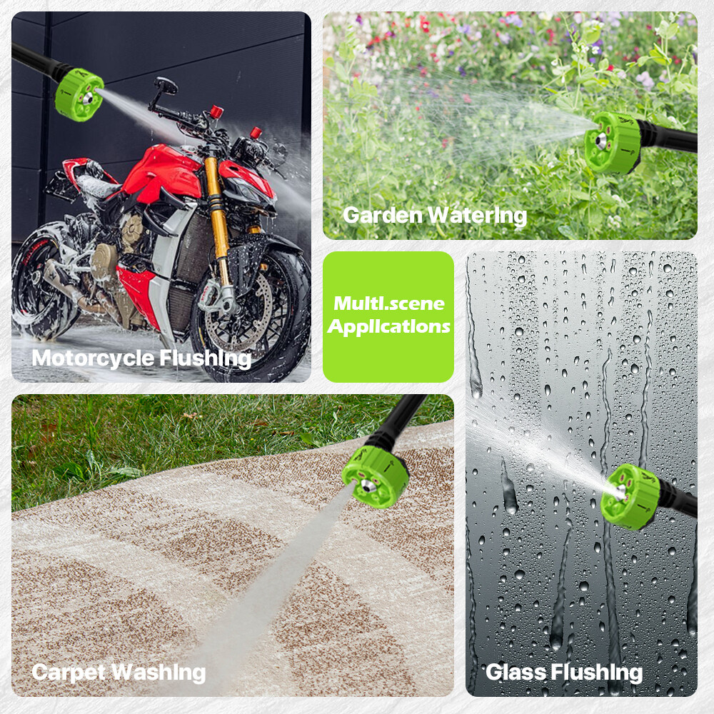 4000W Electric Pressure Washer Power Jet Washer 3626PSI Car Cleaner Gun2Battery