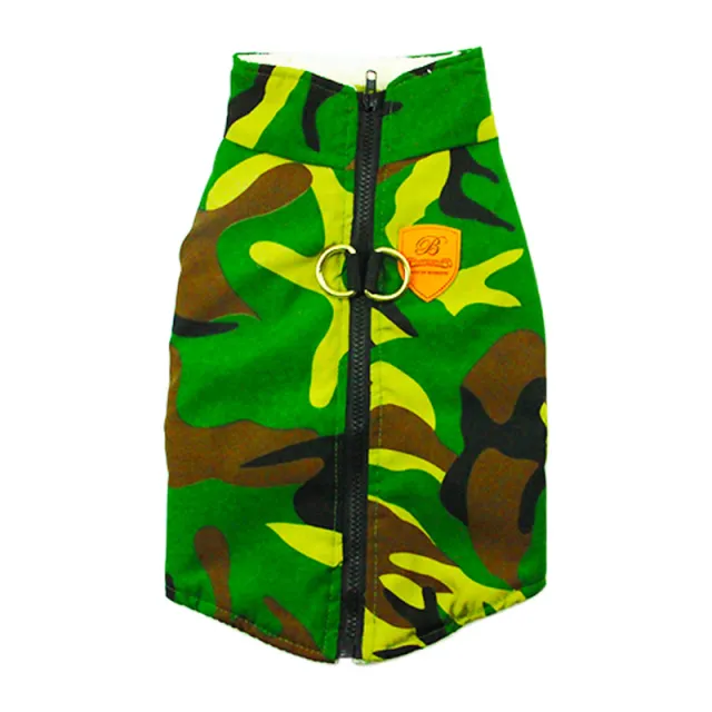 New Camouflage Pet Dog Warm Cotton Coat Dark Green Camouflage - Shop at LoveMi