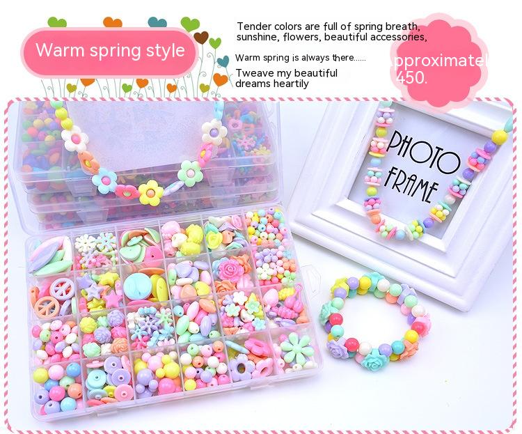 Title 6, 24 Grid Diy Toy Educational Handmade Beaded Set