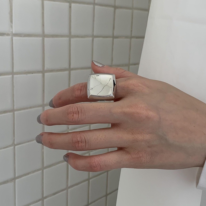 Vintage Textured 925 Sterling Silver Ring Minimalist Ins Style Premium Non-tarnish Fine Jewelry