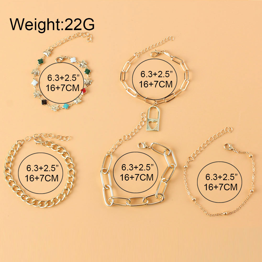 Fashion Ladies Alloy Multilayer Bracelet