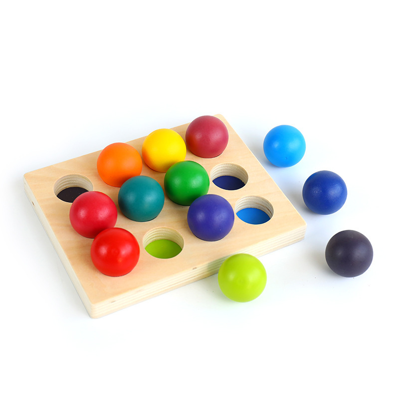 Title 5, Rainbow Sorting Ball 12 Color Matching Board