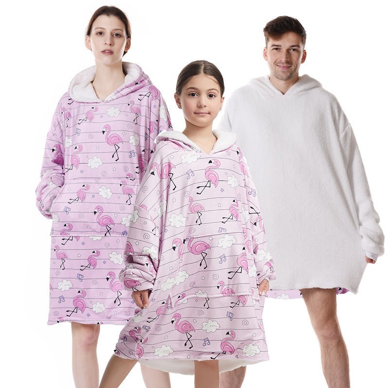 Title 9, Printed Parent-child Both Sides Can Wear Mink W...