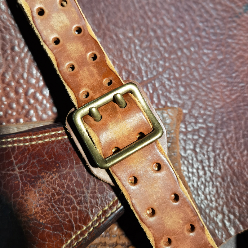 Title 1, First Layer Cowhide Pure Copper Belt Men