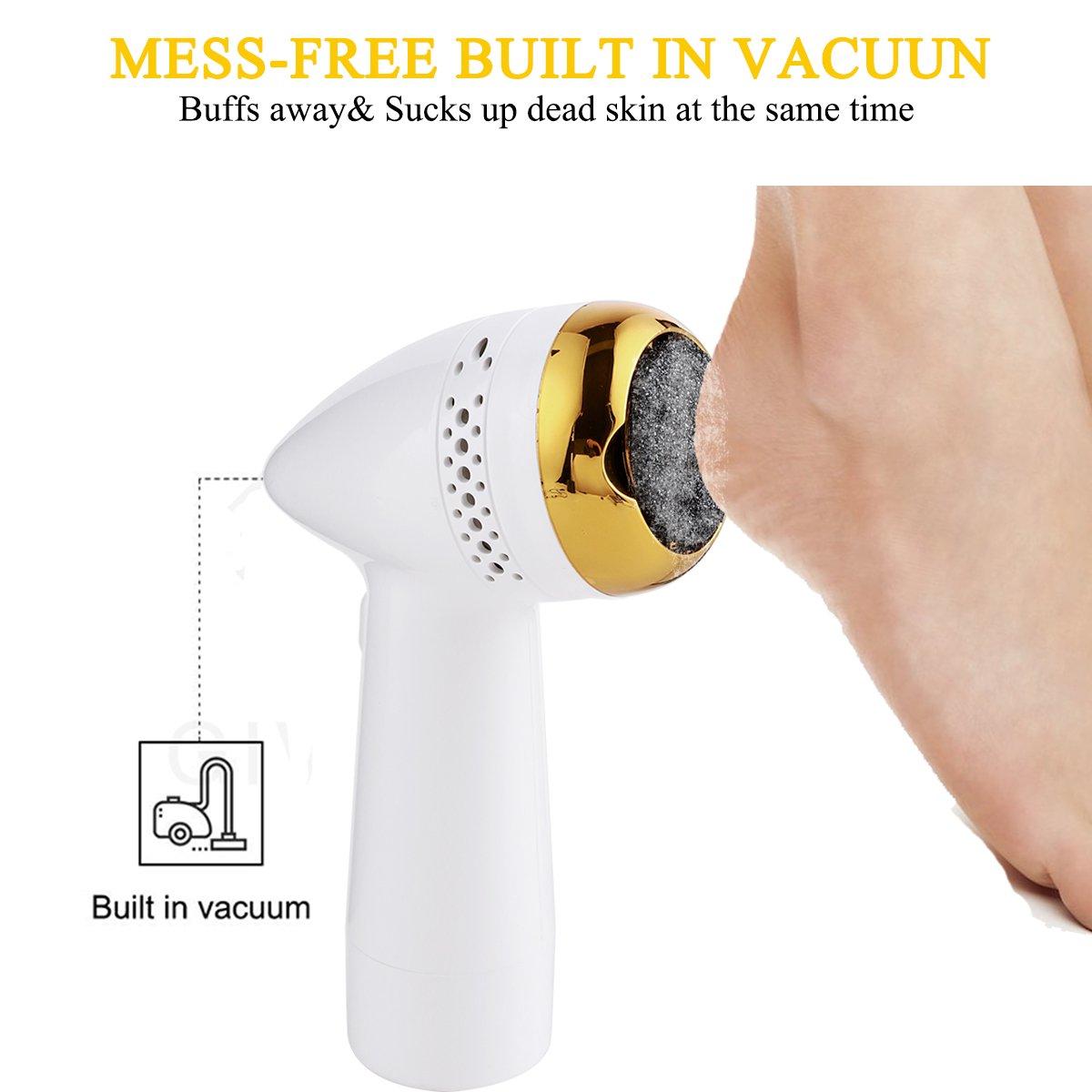 Electric Foot Polisher With Vacuum Cleaning Function For Exfoliating, Removing Dead Skin And Calluses.