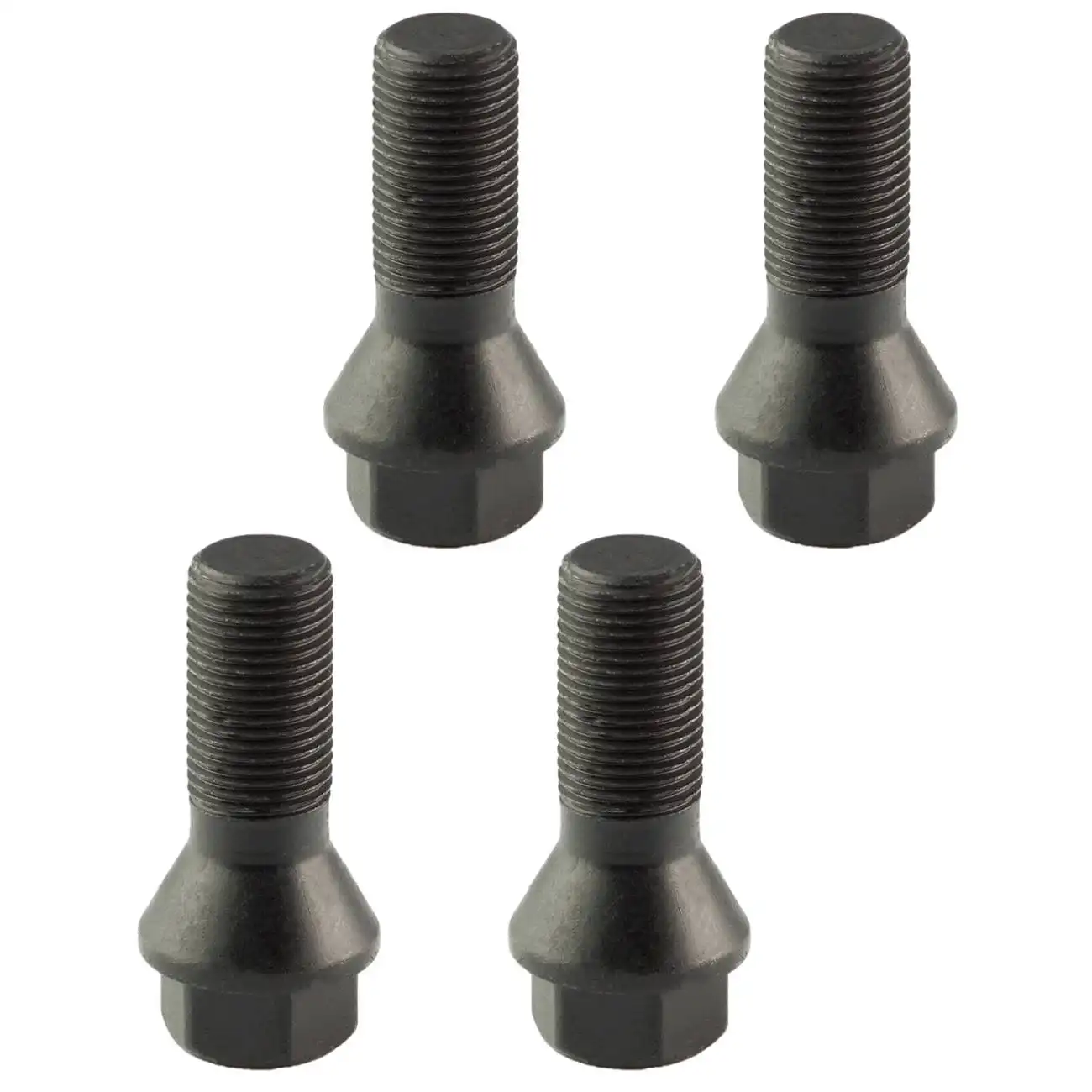 4x Black Wheel Lug Bolts Nuts M14 X1.25 Fits BMW F20 F30 F07 F25 E70 36136890324