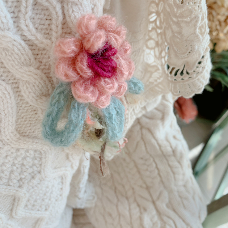 Long Pullover Sweater Thick Knitted Woolen Dress