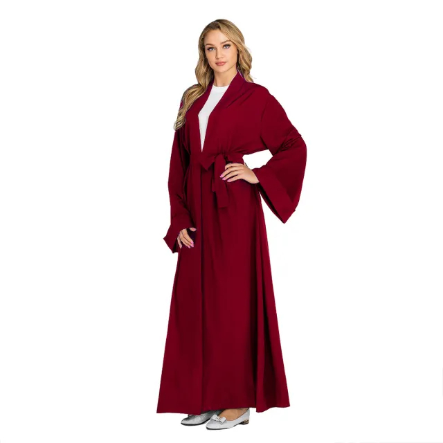 Robe Popular Clean Color Cardigan Red - Shop at LoveMi