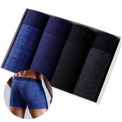 4pcs Set Boxer Shorts Soft for Men's Panties