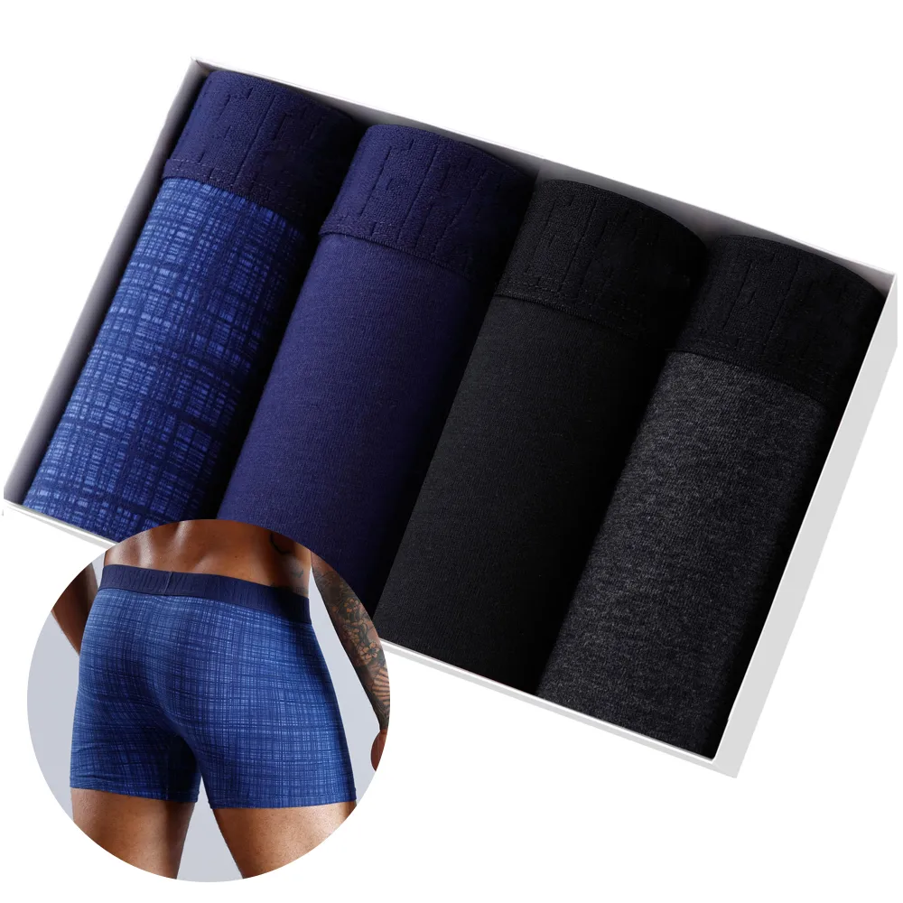 4pcs Set Boxer Shorts Soft for Men's Panties