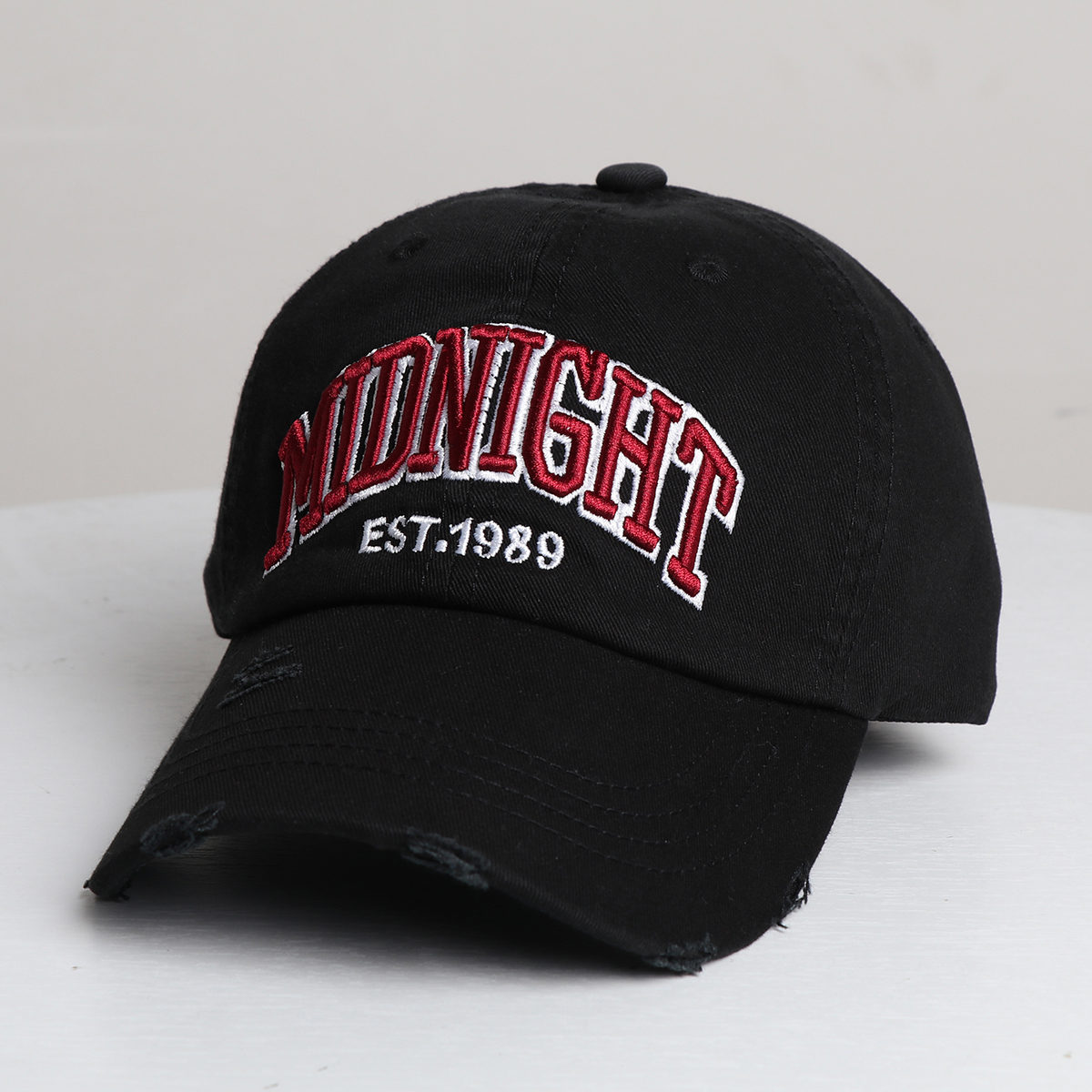 Men's And Women's Matching Casual Retro Embroidered Letters 1989 Vintage Soft Top Baseball Cap For Outdoor Street Cool And Versatile Sun Protection Fashionable Brim Hat