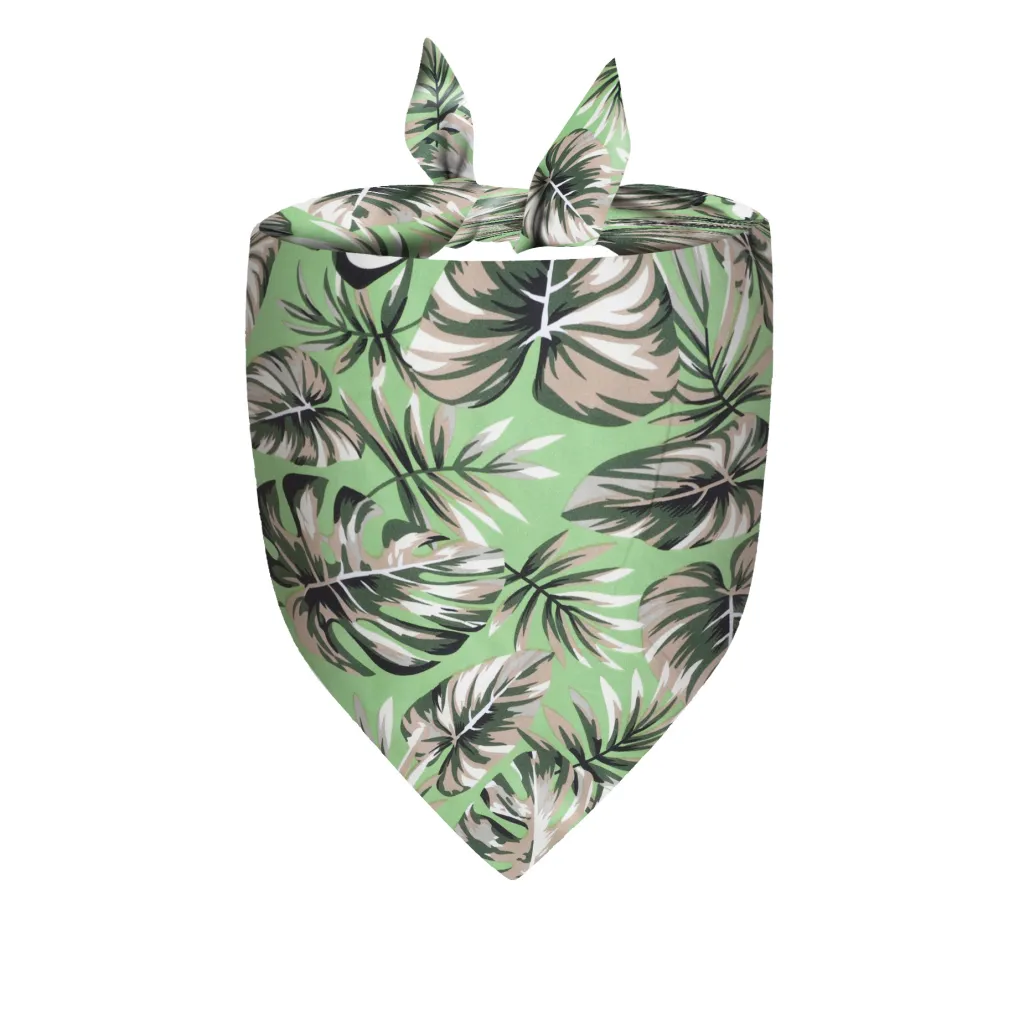 Pet Summer Triangle Scarf Hawaiian Cat And Dog - Green