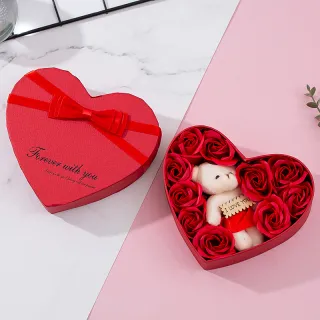 Heart-shaped Rose Red Gift Box New Year Christmas Gift Box Valentine's Day Christmas Gift Mother's Day Birthday Gift - Red