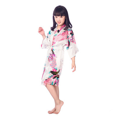 Title 6, Girls print peacock robe