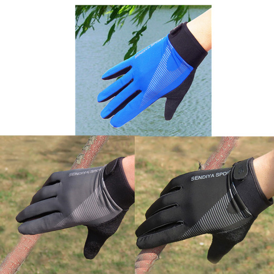Men's And Women's Ice Silk High Elasticity Cycling Sports Touch Screen Gloves Mix Packing C - Shop at LoveMi