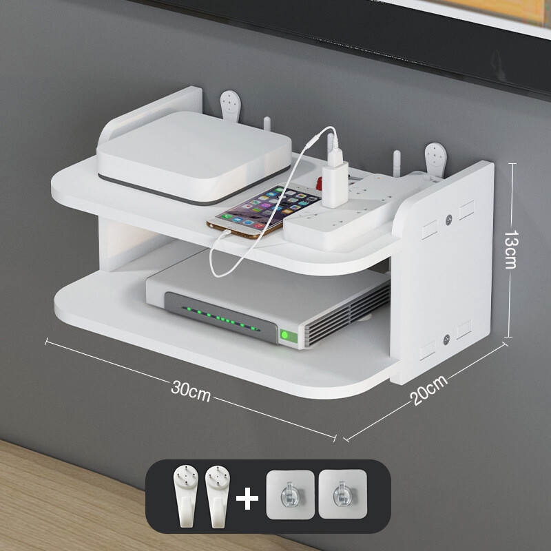 Wall Mount Router Storage Rack Floating Shelf For TV SKY BOX CD DVD Game Console — image 4