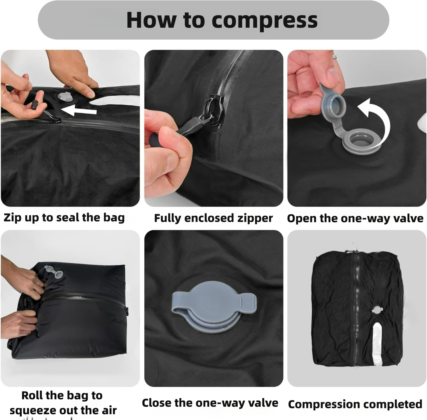 Travel Multi-purpose Luggage Bag TPU Vacuum Compression Bag Camping Waterproof And Moisture-proof Clothing Storage Bag Airtight Bag 5