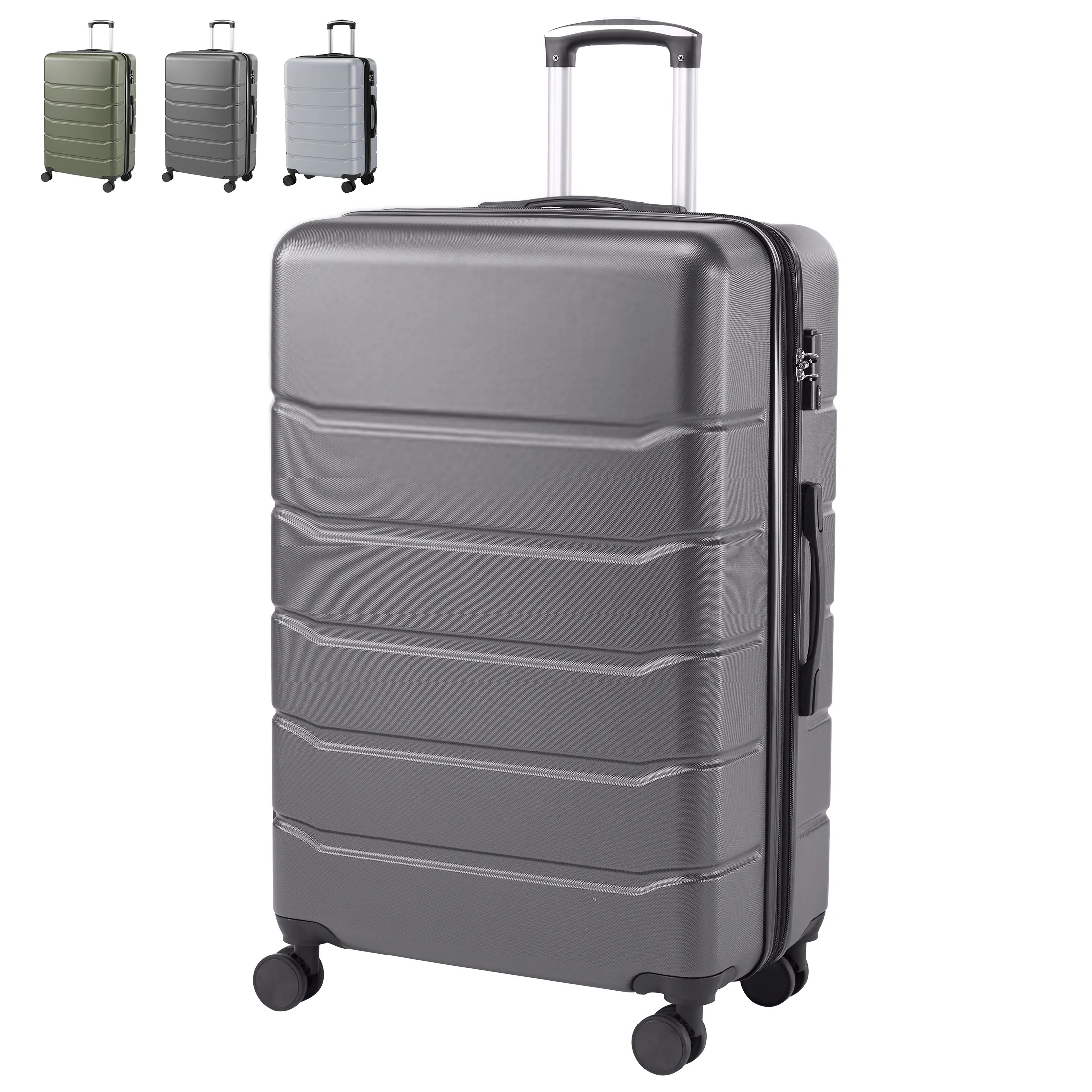 Hard Shell Carry On Suitcase, ABS Spinner