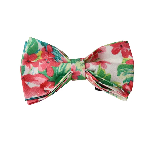 Red Floral Print Dog Leash Collar Bow - Shop at LoveMi