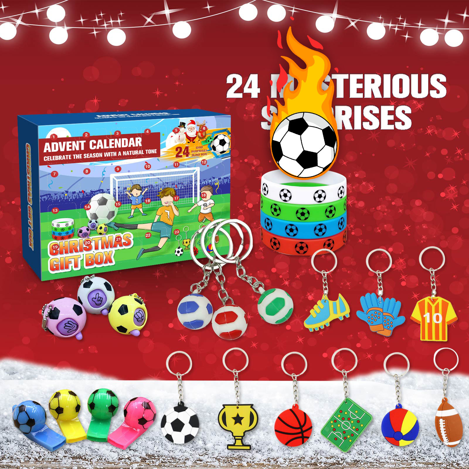 Title 5, World Cup Football Toys Advent Calendar 24 Grid...