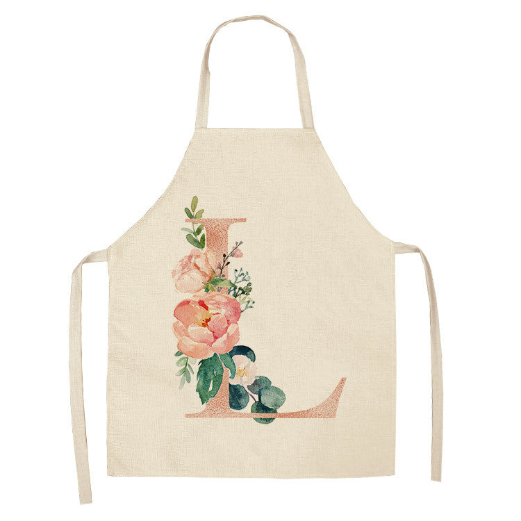 Title 2, Letter series cotton and linen apron