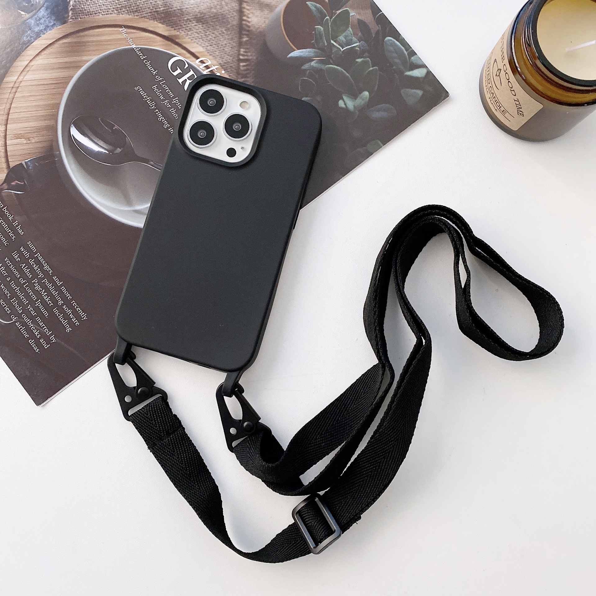 Crossbody Lanyard Liquid Silicone Phone Case - Image 2