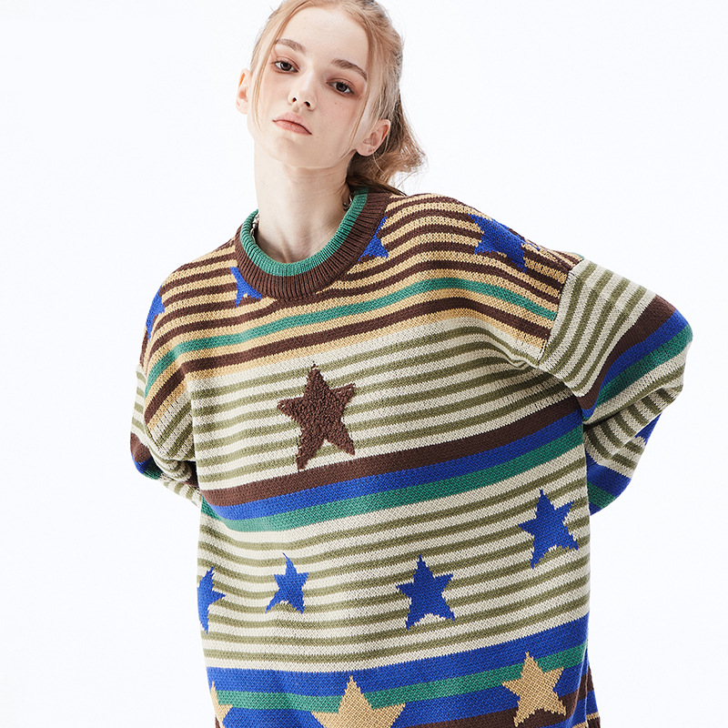 Embroidery Jacquard Craft Stripes Gradually For Men And Women