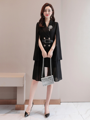 Suit Dress Female Waist Waist Goddess Fan Coat
