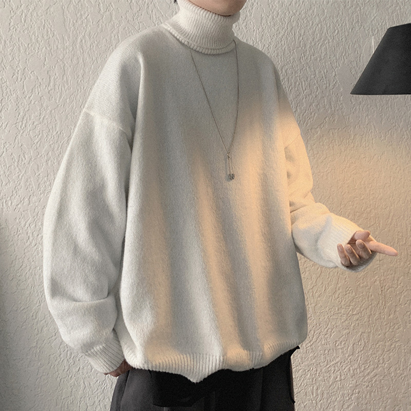 Men's Thick Round Neck Sweater Teenagers