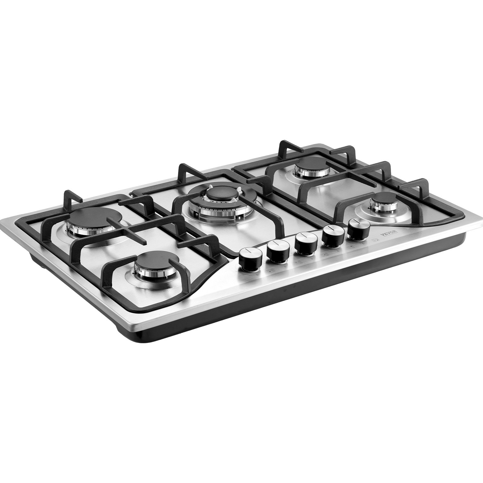 Gas Cooktop 30 Inch, Max 12250BTU 5 Burners Built-in Stainless Steel Gas Stove Top, LPG NG Convertible Dual Fuel Natural Gas Hob With Thermocouple Protection image 5