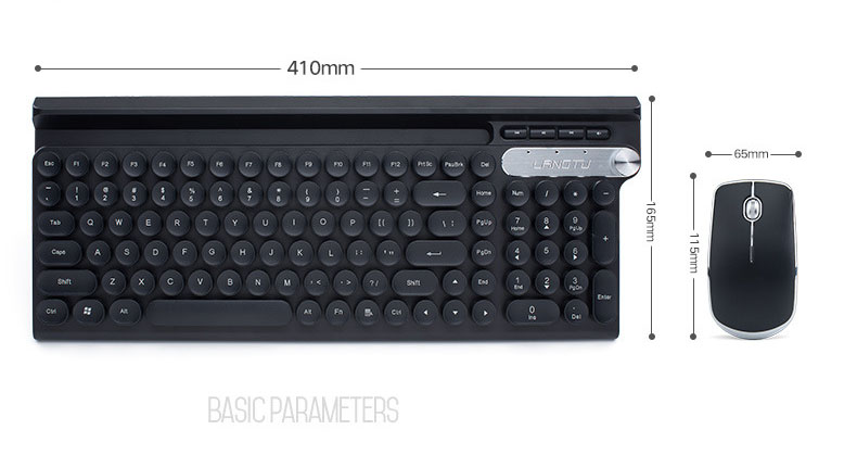 Charging Wireless Keyboard Mouse Set