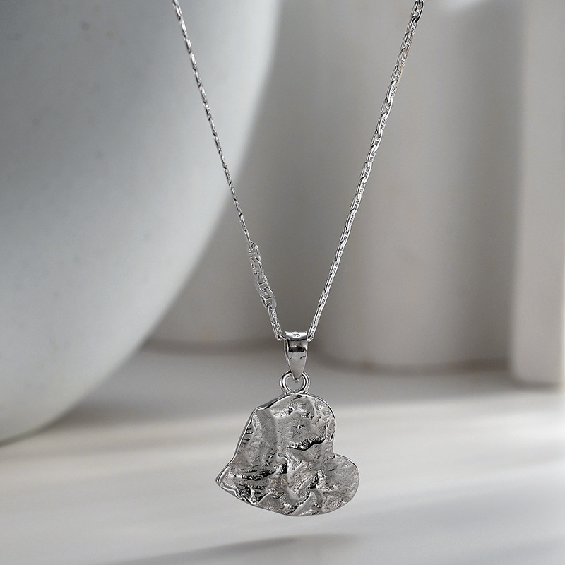 Korean Style Ins Minority Simple Texture Love Pig Nose Chain S925 Sterling Silver