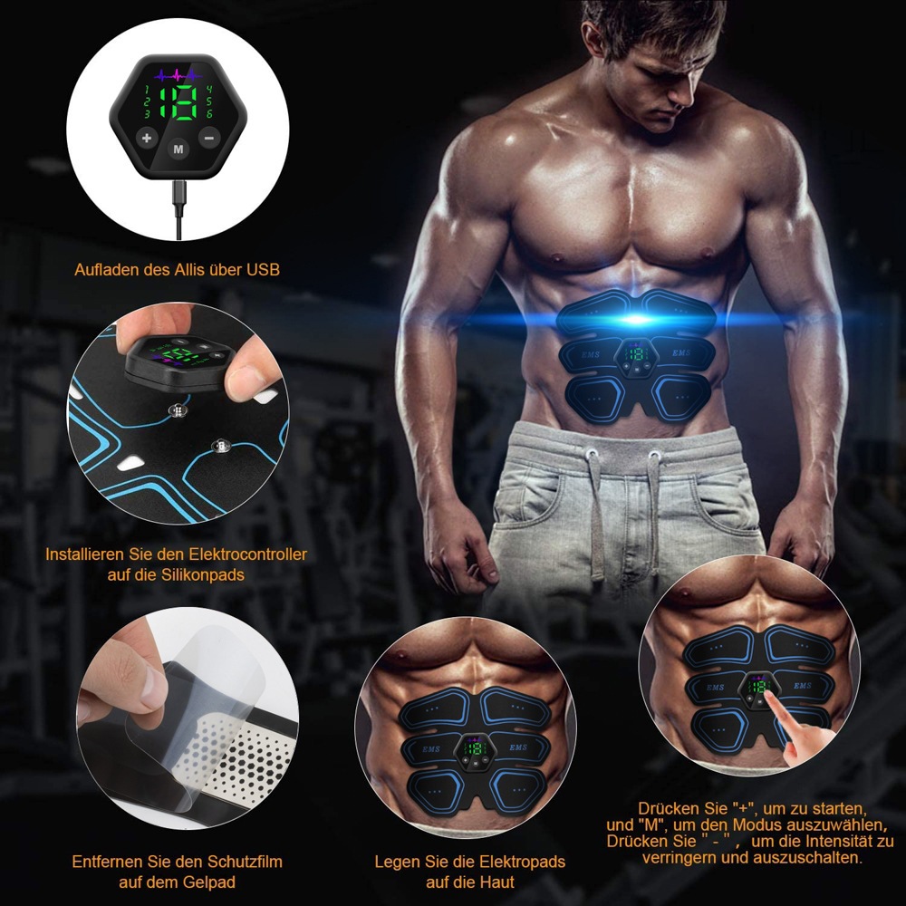 Digital Display Abdominal Muscle Stickers