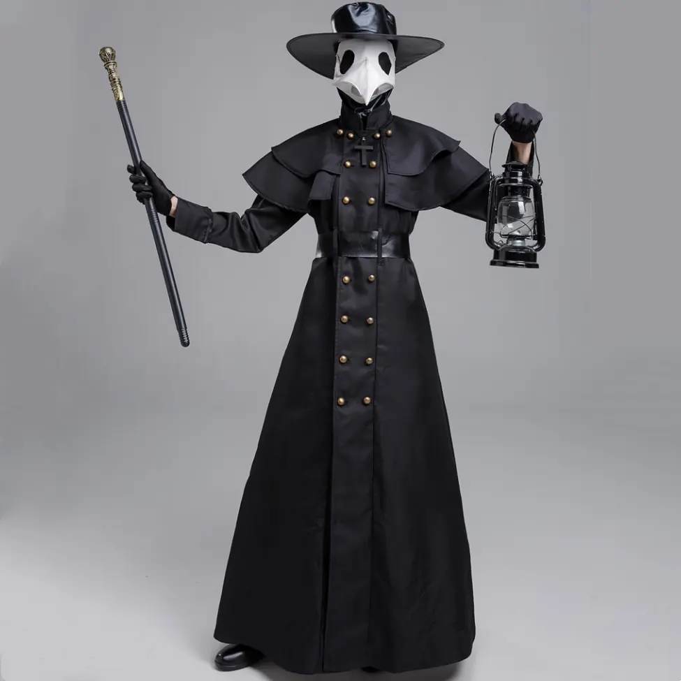 Halloween Dark Dungeon Hero Costume Crow Mouth Plague Doctor