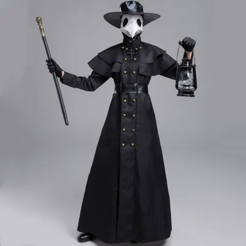 Halloween Dark Dungeon Hero Costume Crow Mouth Plague Doctor