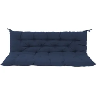 Outdoor Swing Cushions 60 Inch,Waterproof 4in  Thick Porch Swing Cushion Replacement With Backrest And Ties,Comfortable 2-3 Seat Pation Swing Pad For Backyard,Garden,Lawn,Outdoor F