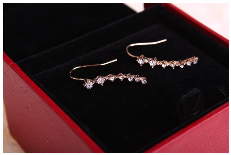 Super Shiny Gypsophila Big Dipper Stud Earrings