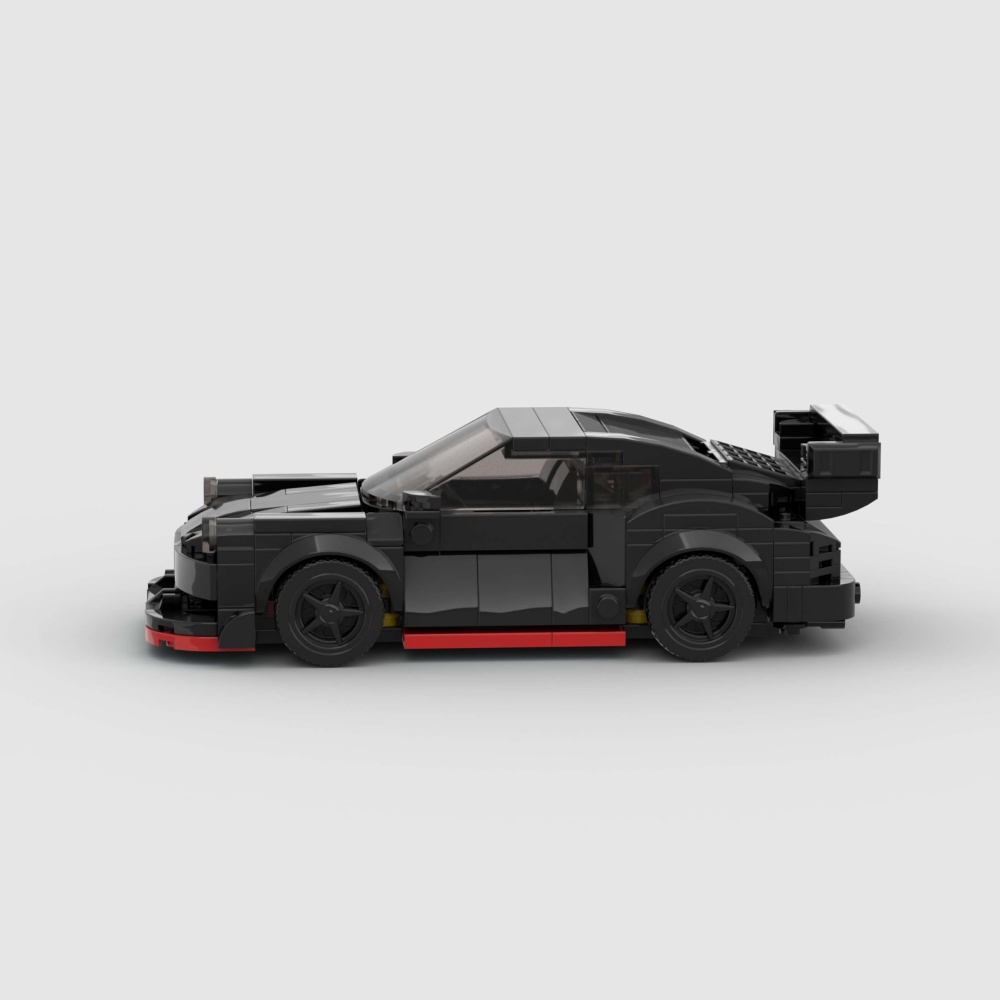 321PCS DIY Black Sports Car Building Blocks,Speed Champions Cars Toy Building Sets,City Racing Cars DIY Building Bricks For Kids And Adults