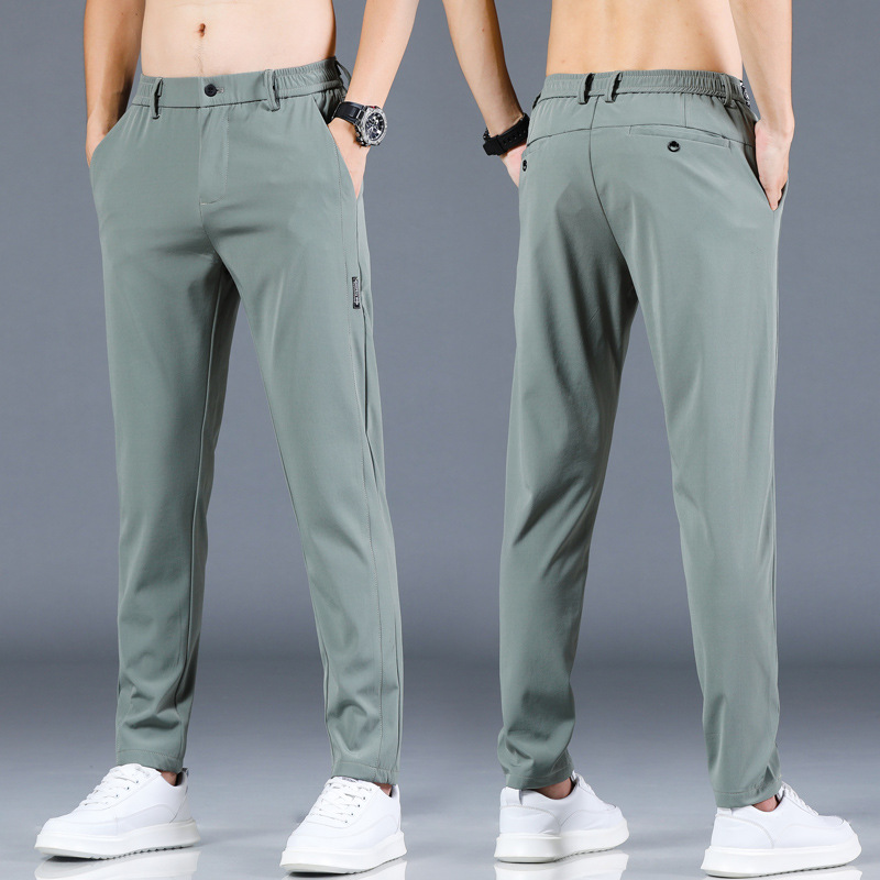 Title 2, Herren Casual Hose Eisseide Herrenhose Gerade F...