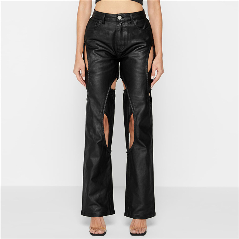 Title 12, Dames Casual Straight Broek met Hoge Taille, co...