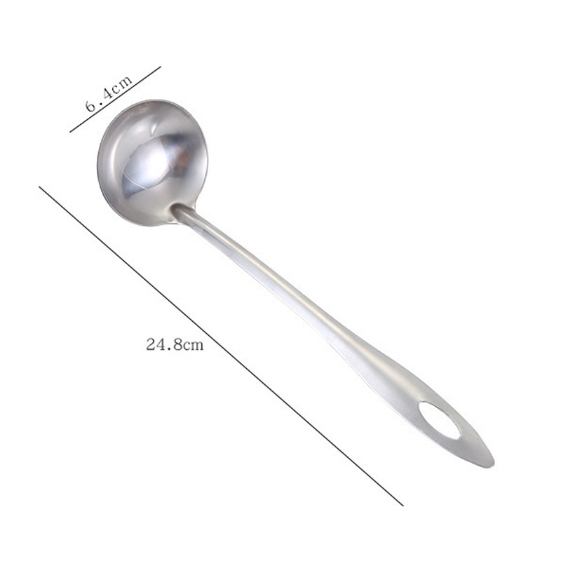 Light handle soup spoon