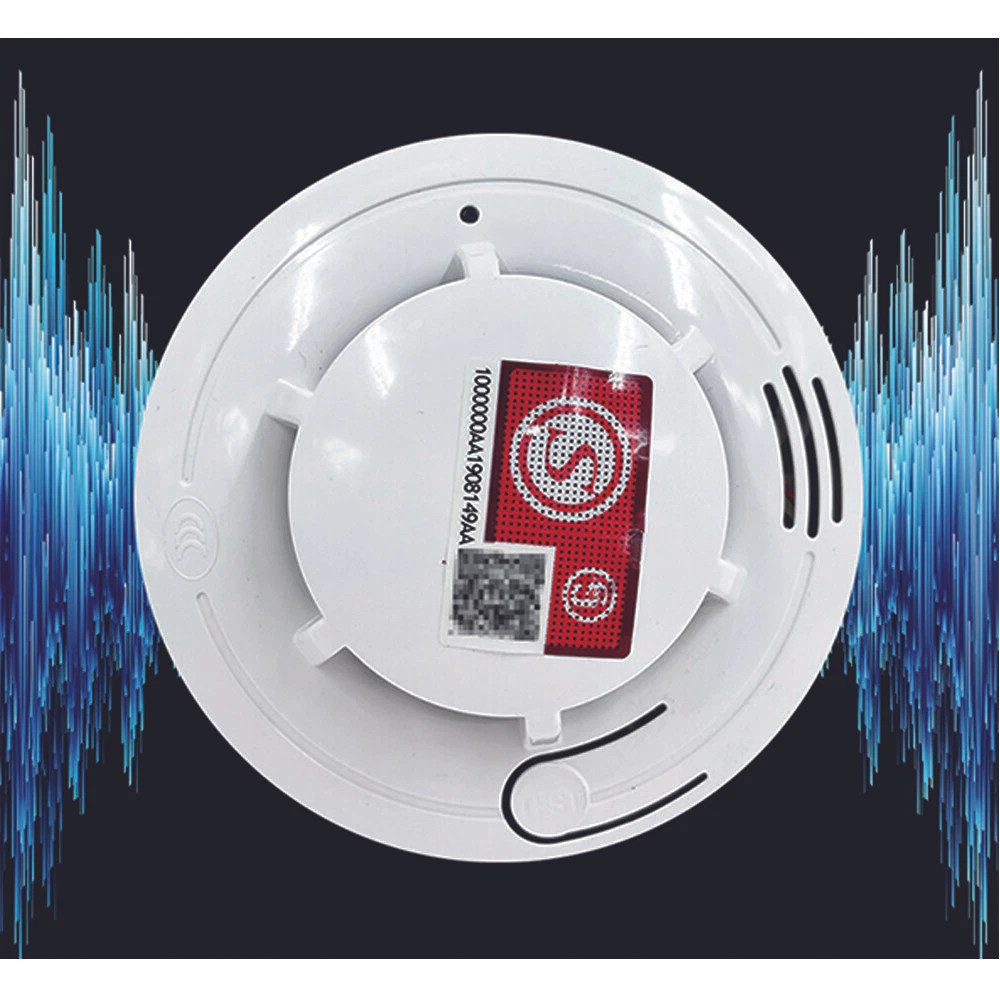 2 X Home Fire Alarm Smoke Detector Gas Sensor Twin Pack With Batteries 10 Year — foto 2