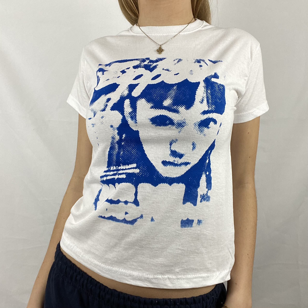 Face Abstract Print T-shirt Multicolor