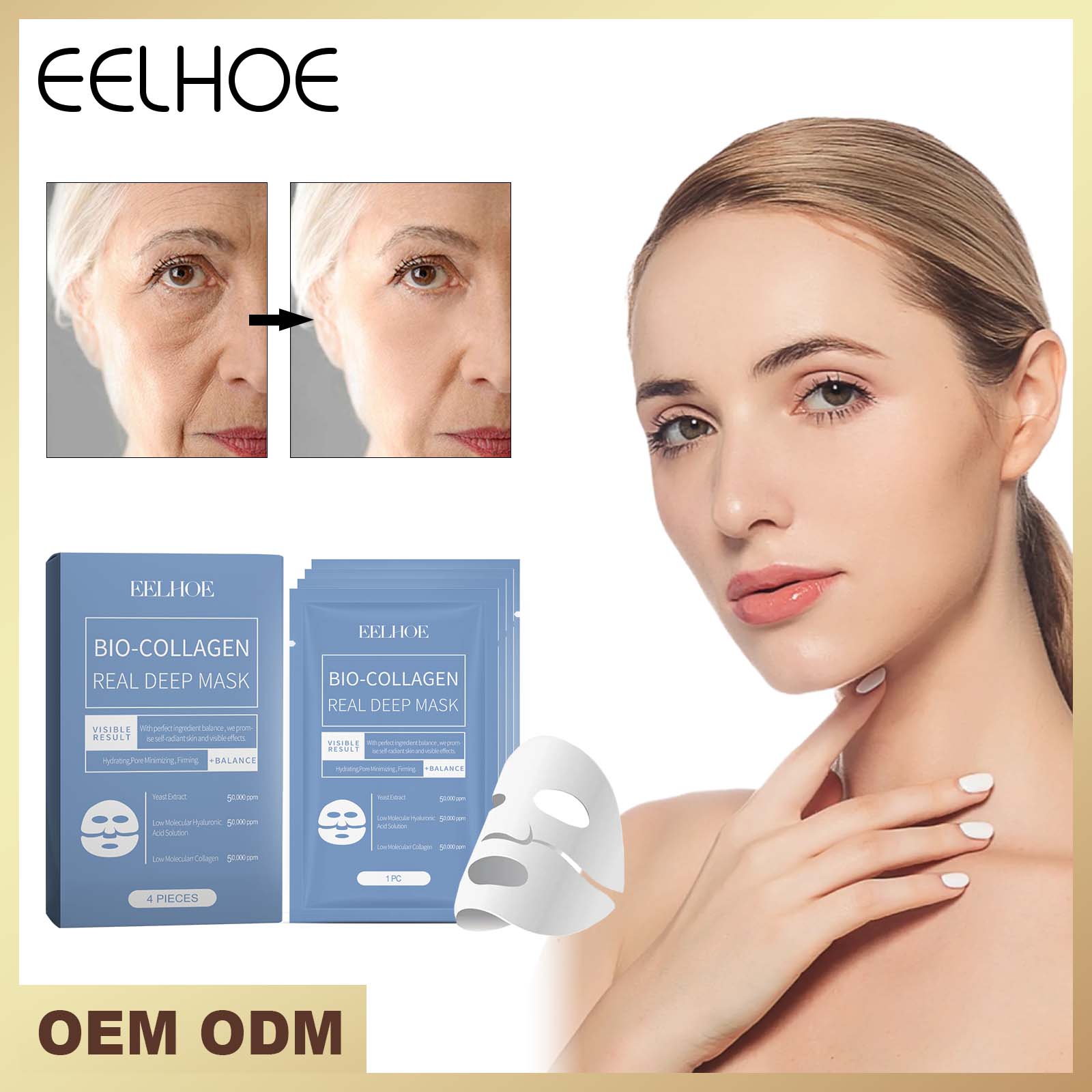 Only Supports Self Pickup With Waybill EELHOE Bio-Collagen Real Deep Mask Hydrating, Pore Minimizing, Firming Balance