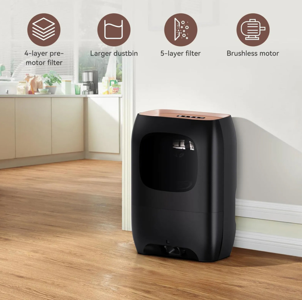 Sensor Vacuum Waste Bin  Vacuum Broom Set