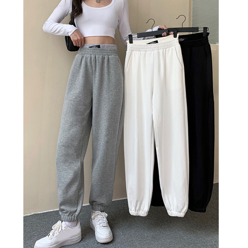 Title 7, Ladies New High Waist Slim Straight Track Pants