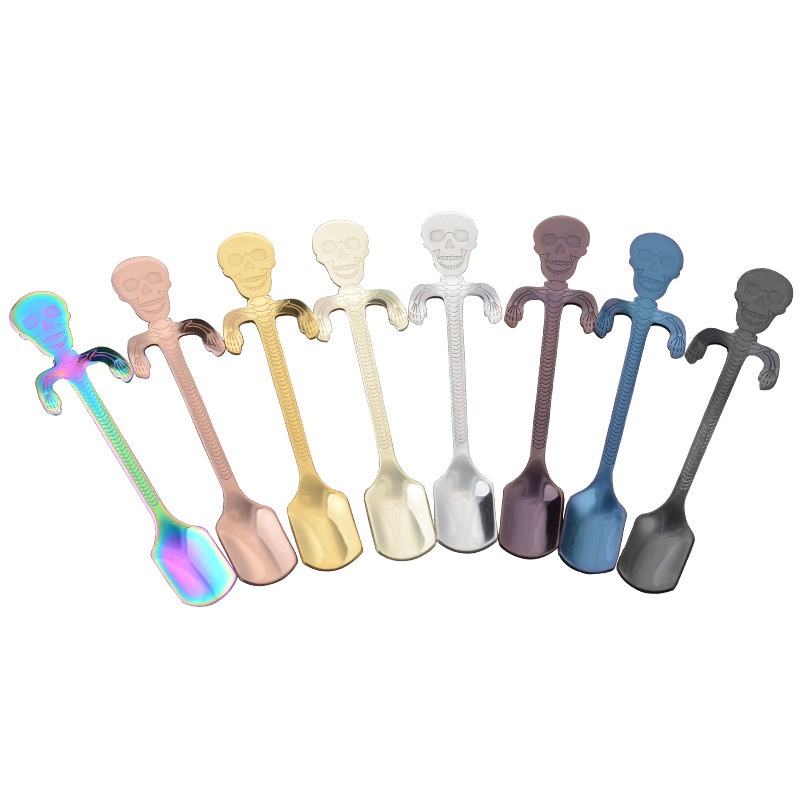 304 Stainless Steel Skull Spoon - Image 2