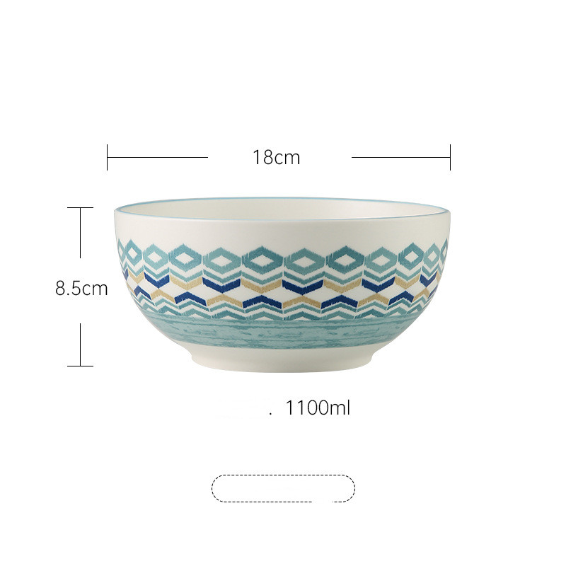 Title 10, Ceramic Dishes Set Household Nordic Style Table...