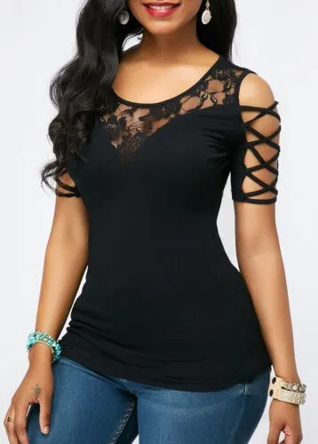 Chemise Irregular Shirts Women's Tops Black - Shop at LoveMi