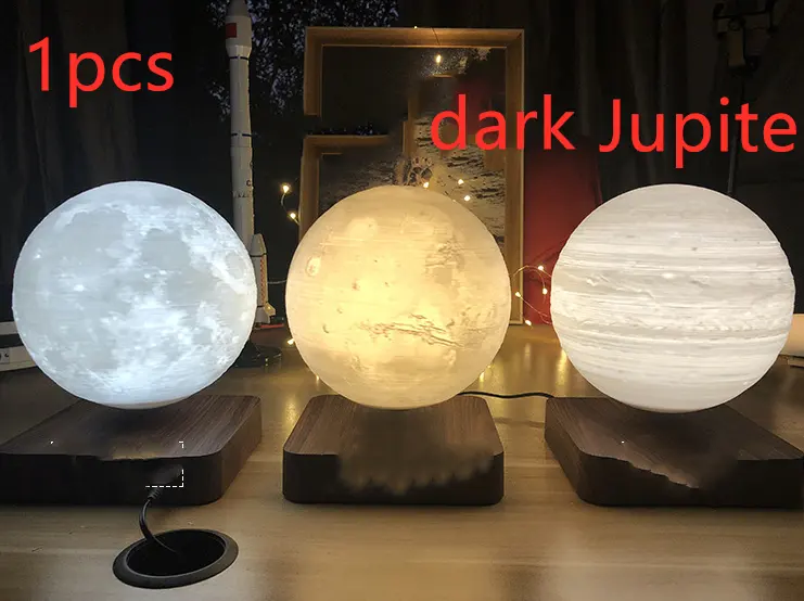 Magnetic Levitation Table Lamp Moon Light 3D